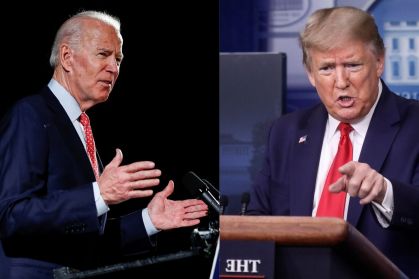 Biden e Trump
