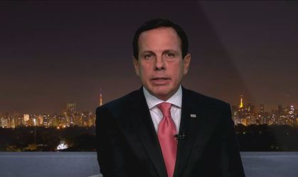 Meu embate não é contra Bolsonaro, e sim contra o novo coronavírus, diz Doria