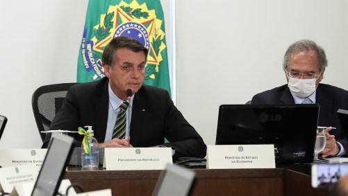Bolsonaro participa de videoconferência com empresários