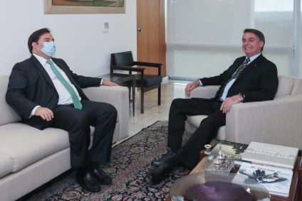 Rodrigo Maia e Jair Bolsonaro