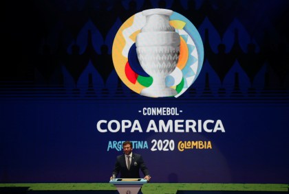 Cerimônia realizada pela Conmebol.(3/12/2019)