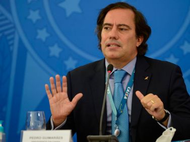 O presidente da Caixa Pedro Guimarães
