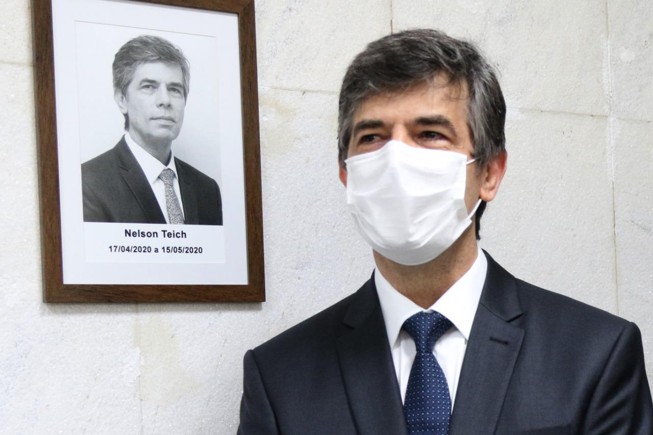 Nelson Teich, em cerimônia no Ministério da Saúde