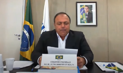 À OMS, ministro interino da Saúde fala em diálogo com estados e municípios