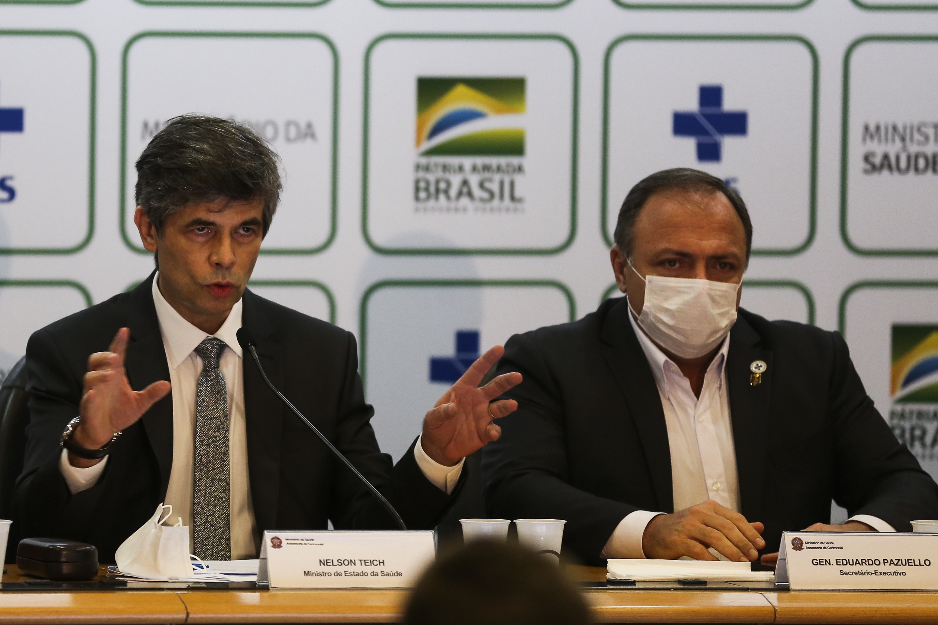 Nelson Teich e Eduardo Pazuello