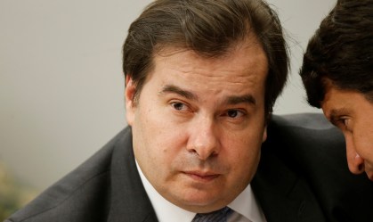 O presidente da Câmara dos Deputados, Rodrigo Maia, em Brasília