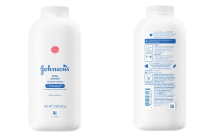Talco infantil da Johnson &amp; Johnson