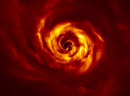 Disco ao redor da estrela AB Aurigae, em imagem do Very Large Telescope