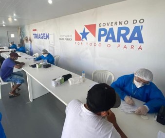 Atendimentos na Policlínica Itinerante, em Cametá, no Pará