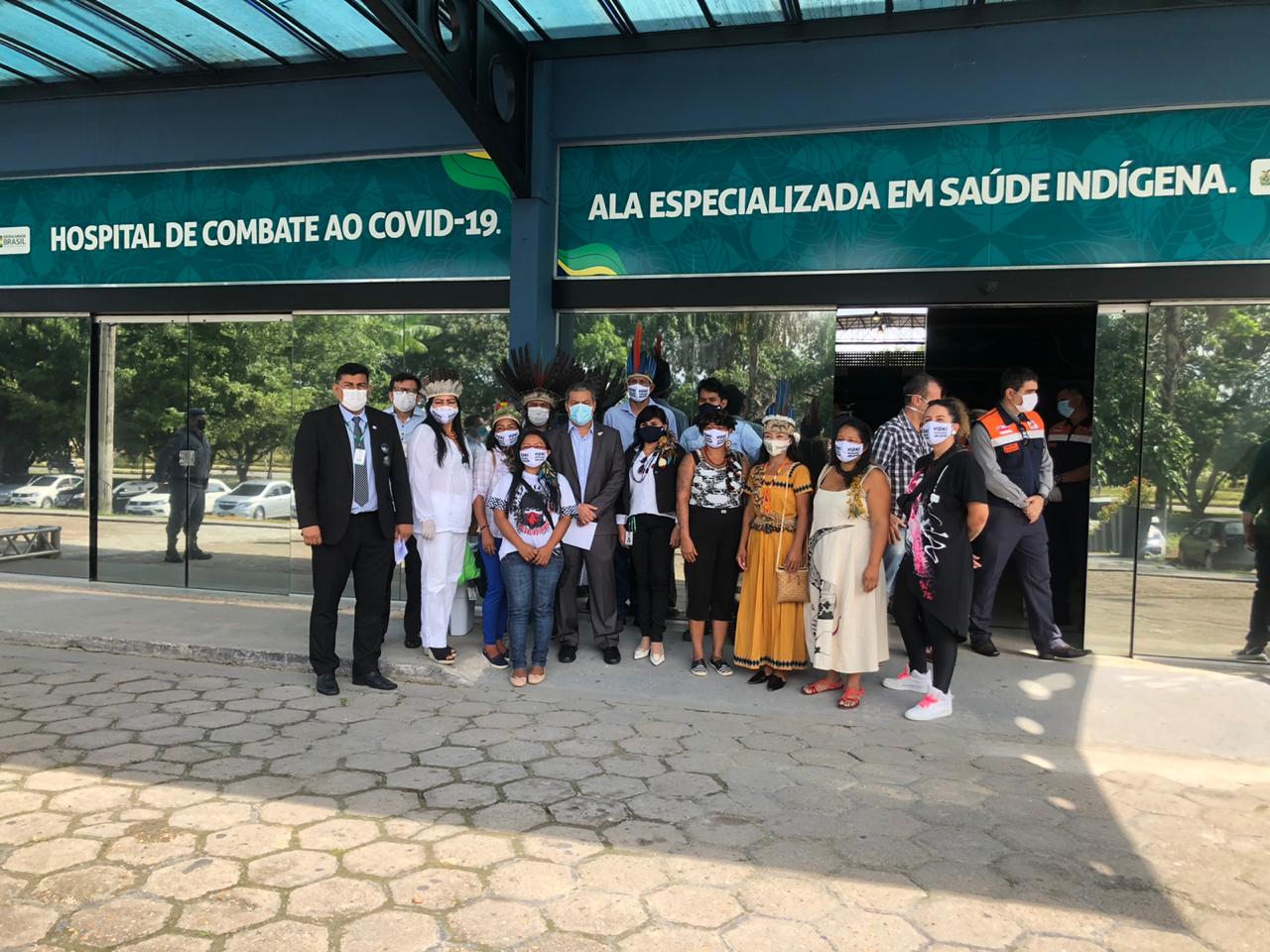 inauguração da ala indígena no hospital Nilton Lins, em Manaus