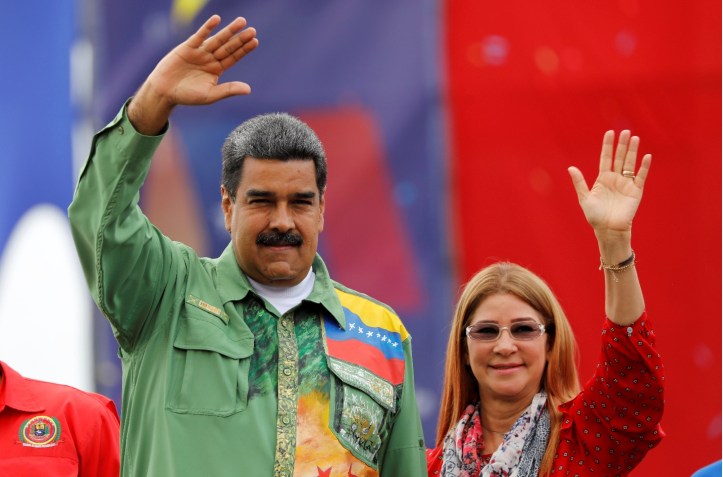 Presidente da Venezuela, Nicolás Maduro, e a primeira-dama, Cilia Flores • Foto: Carlos Jasso/Reuters