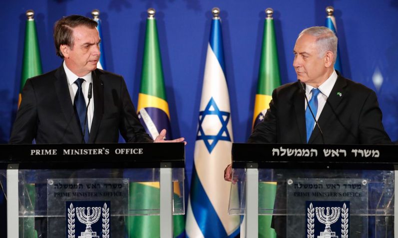 Jair Bolsonaro e Benjamin Netanyahu (31.mar.2019) / Foto: Alan Santos/PR