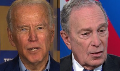‘Ele não é um democrata’, diz Biden sobre o rival Bloomberg