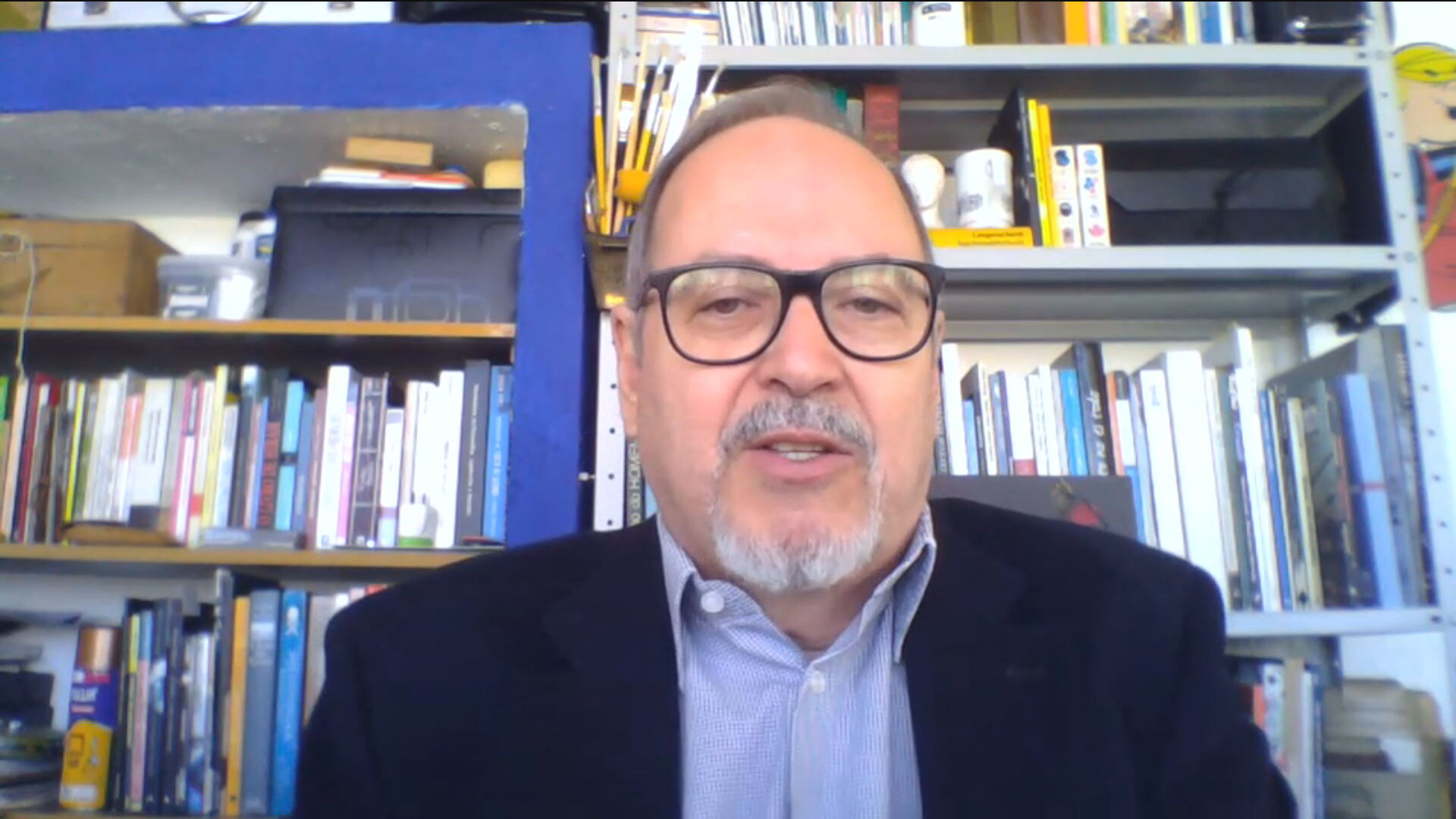 Cleber Papa, diretor cultural do MIS em entrevista para a CNN (28.mai.2020)