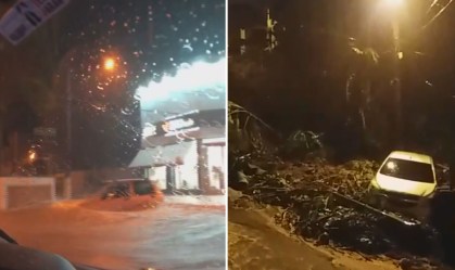 'Era tudo pedra e lama', diz vítima das enchentes na Baixada Santista