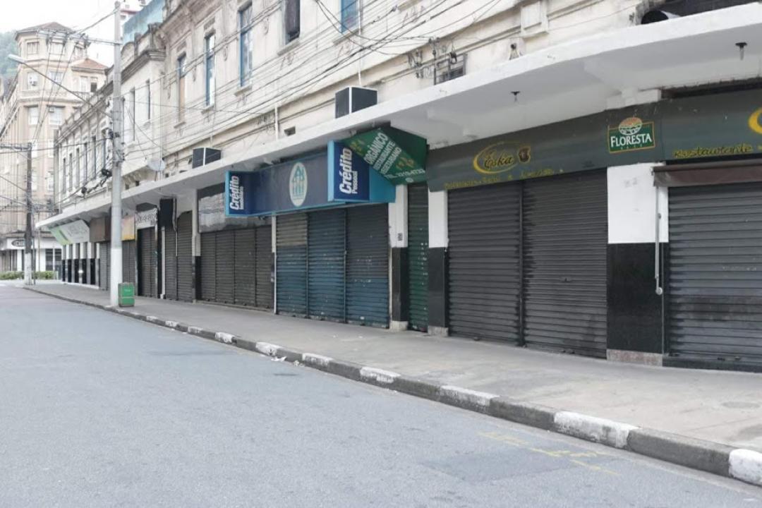 comércio fechado, Santos