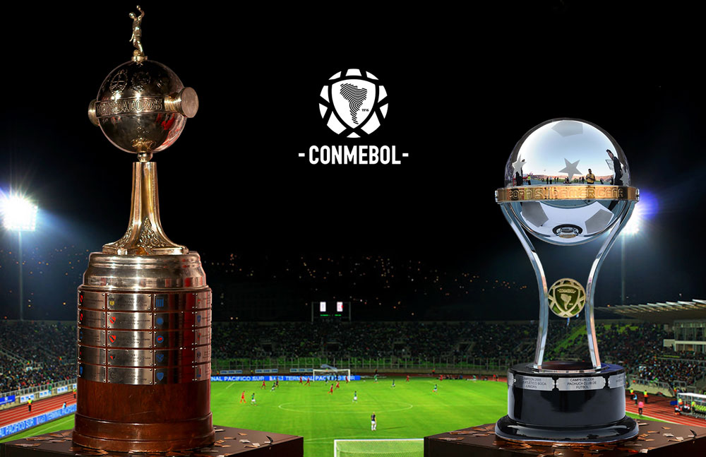 Taças da Libertadores e da Sul-Americana