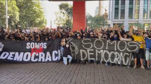 Manifestantes pró-democracia acontece neste domingo (31) na Avenida Paulista