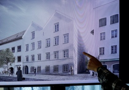 Imagem de projeto para transformar local de nascimento de Hitler em delegacia em