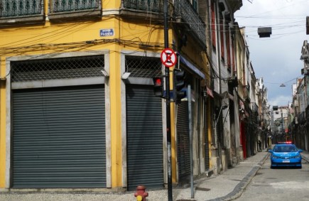 Comércio fechado no Rio de Janeiro em meio à pandemia da Covid-19