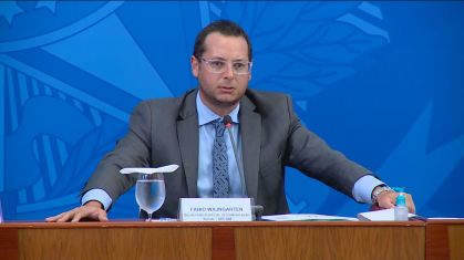 O chefe da Secom, Fábio Wajngarten, fala sobre anúncios em sites