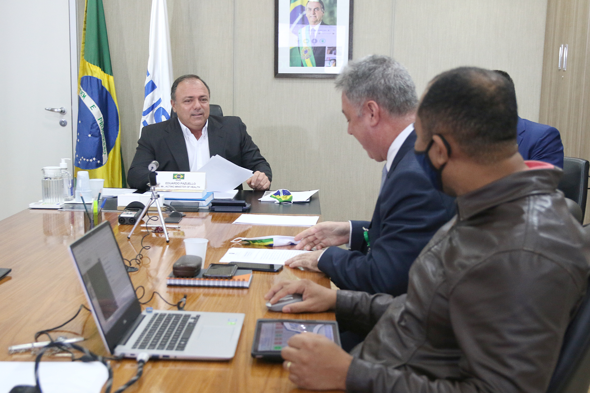 Ministro interino da Saúde, Eduardo Pazuello