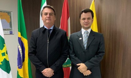 Bolsonaro visita cotado para Ministério da Segurança Pública 