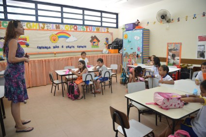 Alunos de escola particular