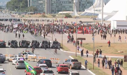 Força Nacional de Segurança está aquartelada perto da Esplanada dos Ministérios