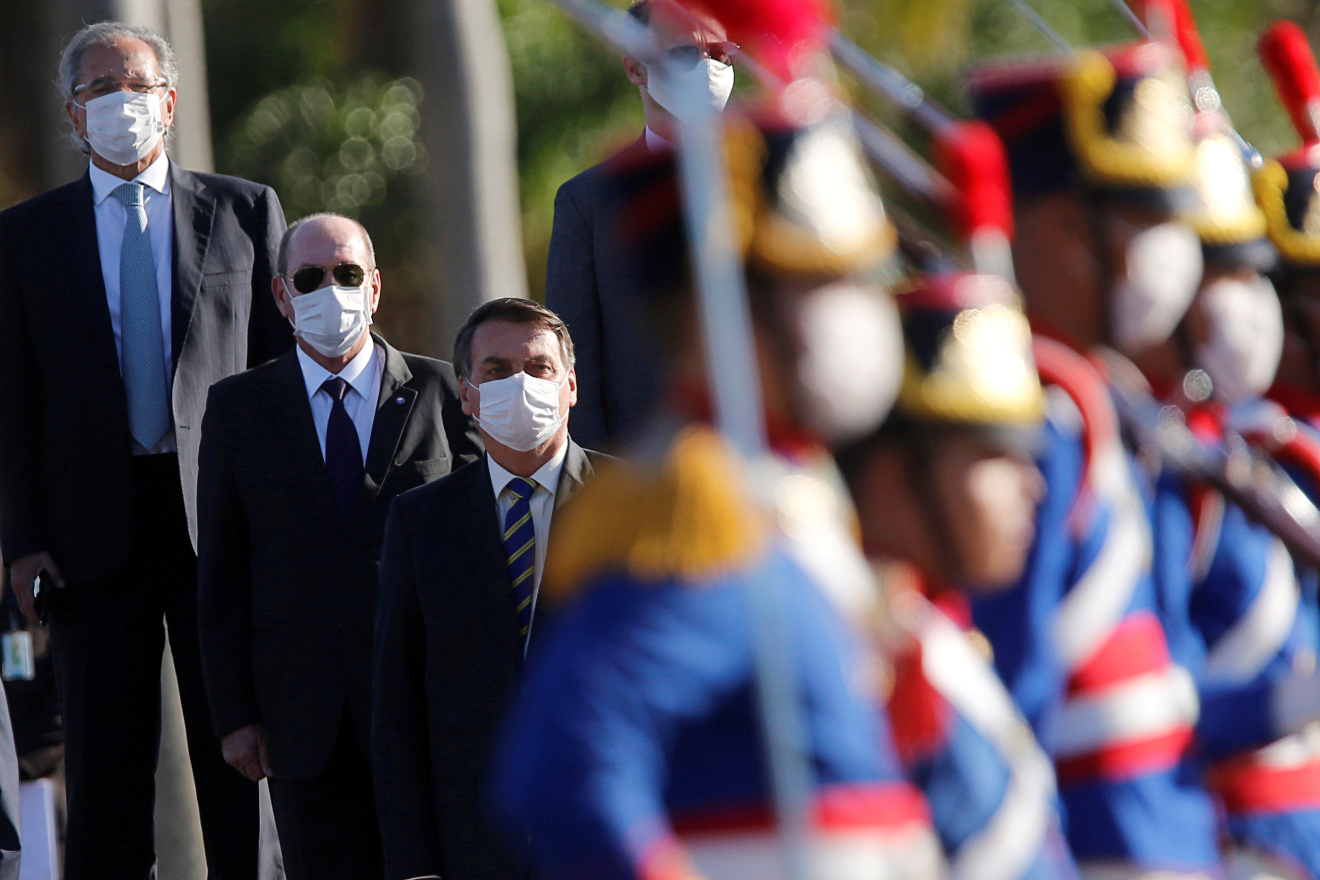 Presidente Jair Bolsonaro durante cerimônia no Palácio da Alvorada