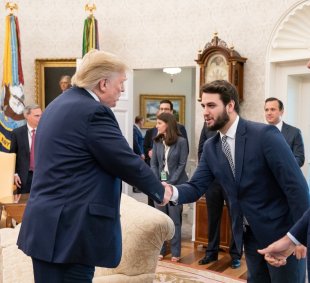 Filipe Martins e o presidente americano, Donald Trump