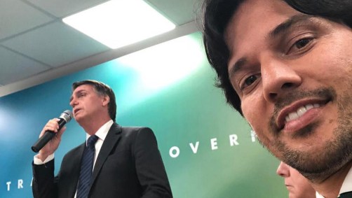 Presidente Jair Bolsonaro e Ministro das Comunicações, Fábio Faria.