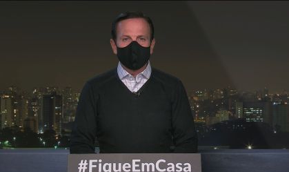 Doria: vacina para Covid-19 que será feita em SP está em última fase de testes
