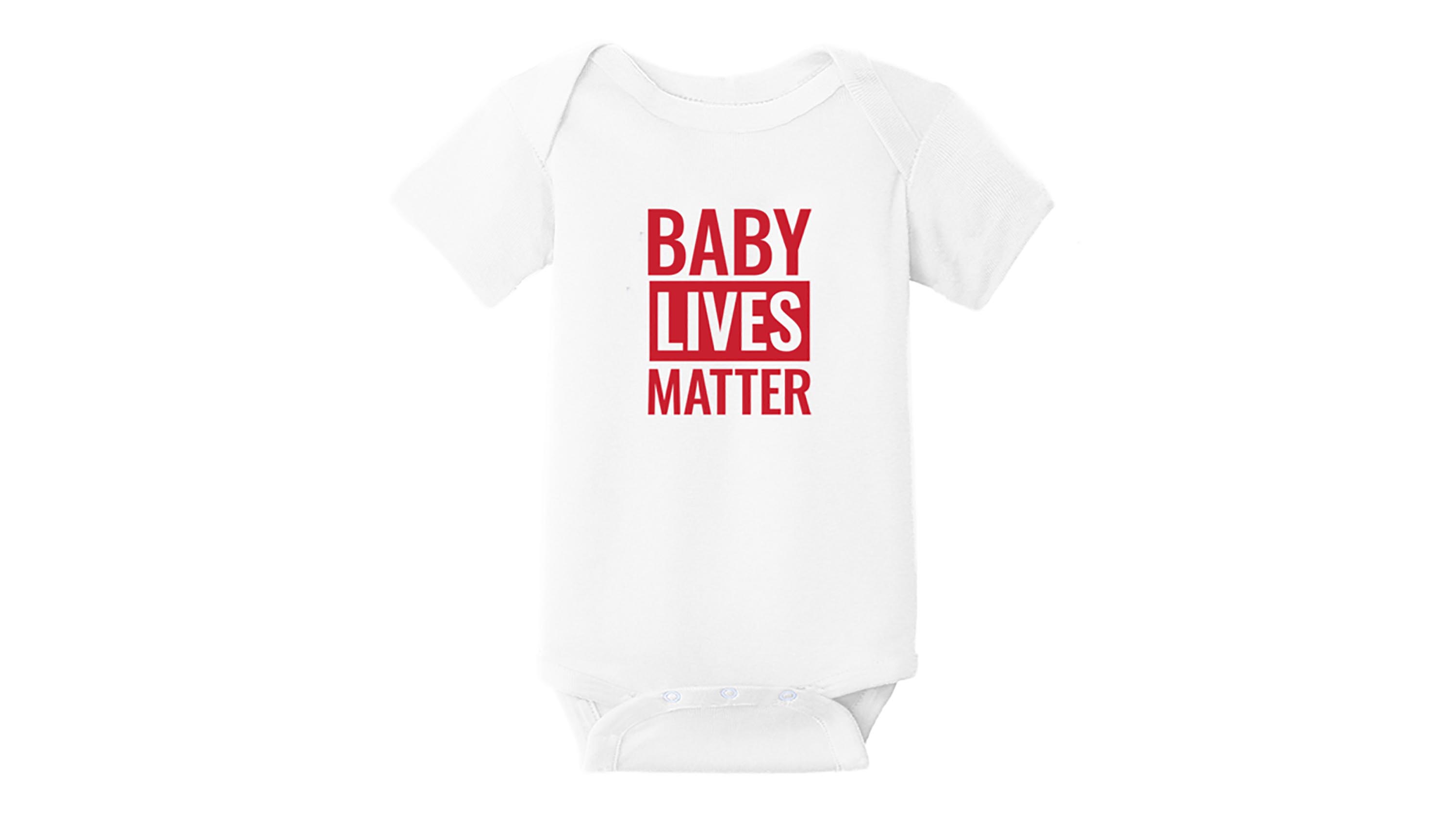 macacão campanha Trump "Baby lives matter"