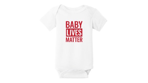 macacão campanha Trump "Baby lives matter"