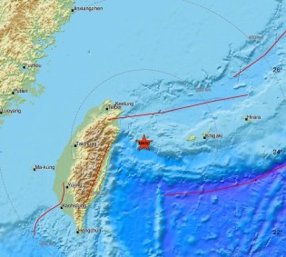 Terremoto de 5,6 graus na escala Richter foi registrado na região de Taiwan