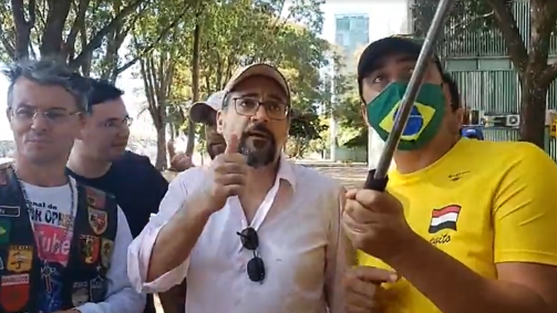 Ministro da Educação, Abraham Weintraub, se reúne com manifestantes