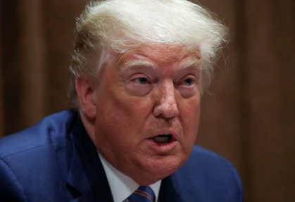 O presidente dos EUA, Donald Trump, em Washington