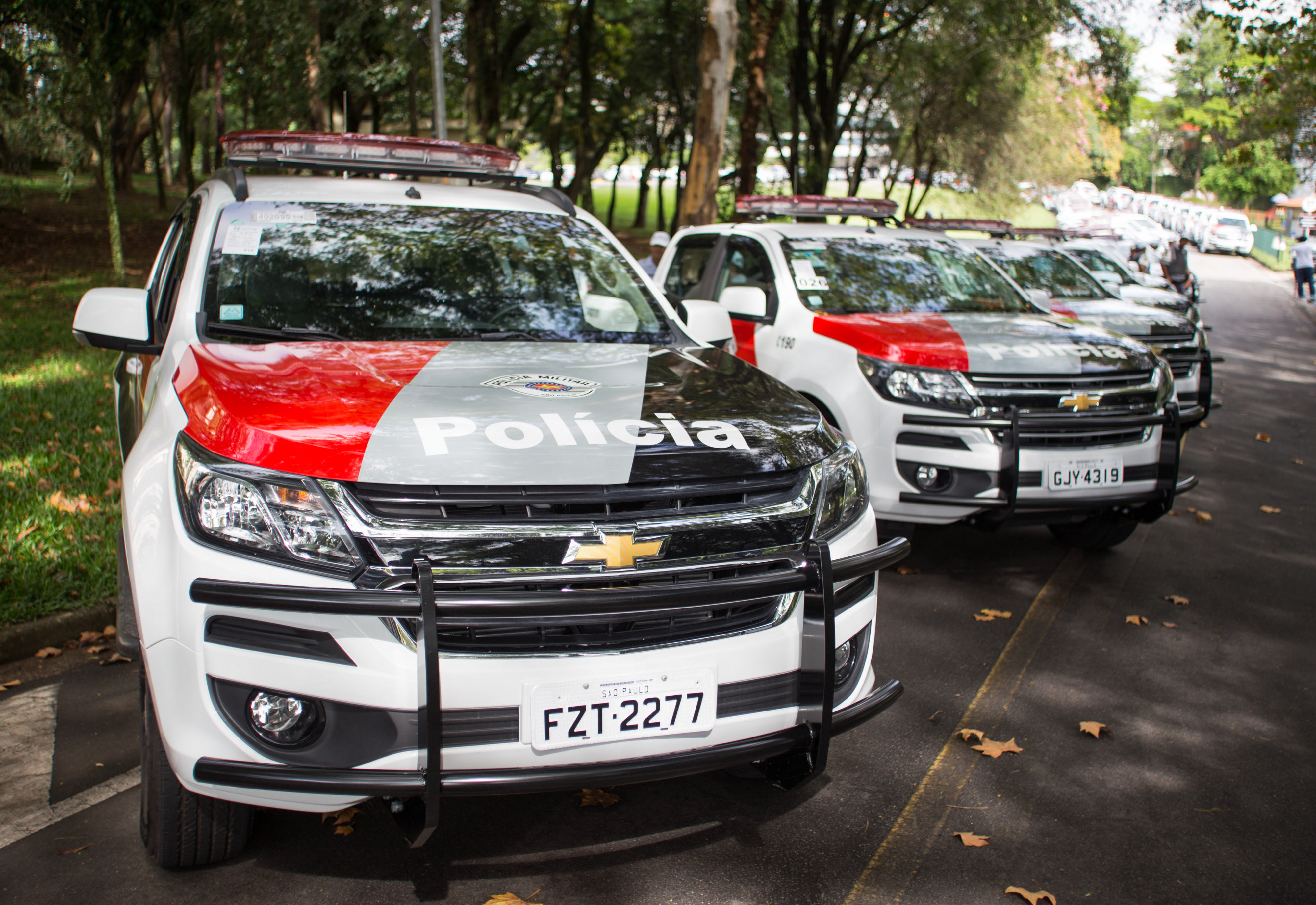 Carros da Polícia Militar de São Paulo