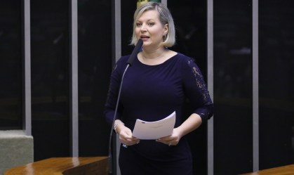 A deputada federal Joice Hasselmann (PSL-SP) no plenário da Câmara