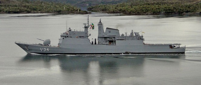 Corveta Barroso, da Marinha, integrante da Unifil