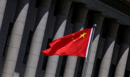 Bandeira da China em Pequim