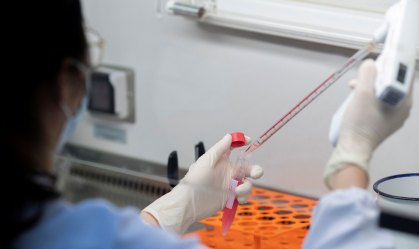 Laboratório de estudos para a Covid-19.