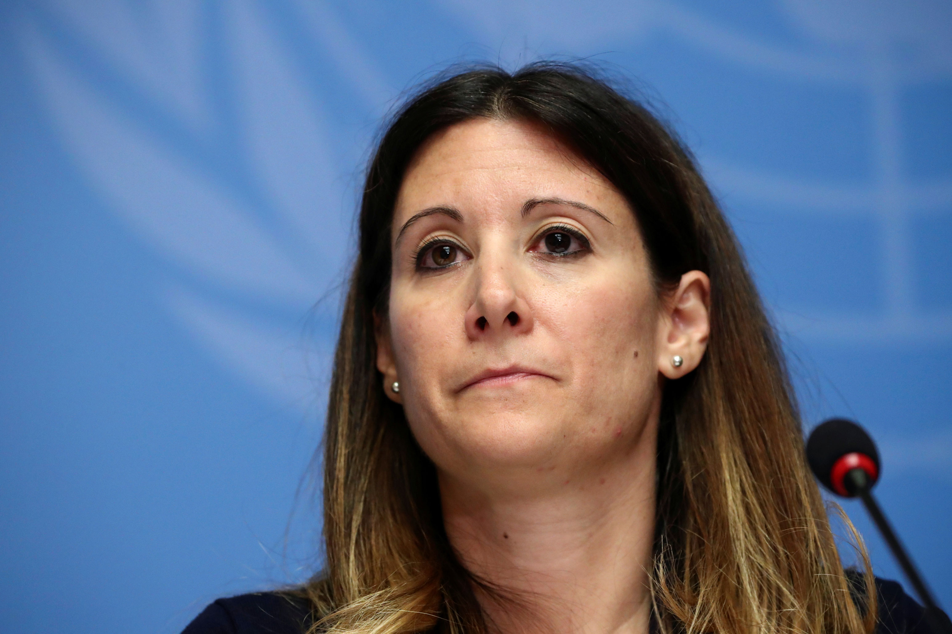 Maria van Kerkhove, da OMS, durante entrevista coletiva em Genebra