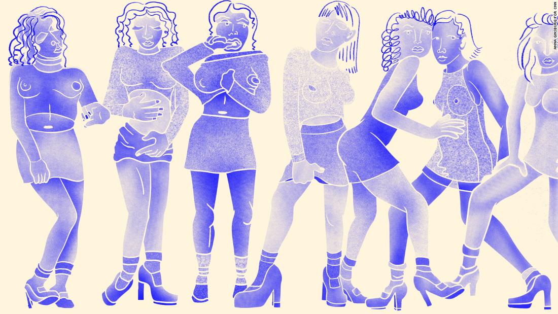 Ilustração sobre figuras do corpo feminino
