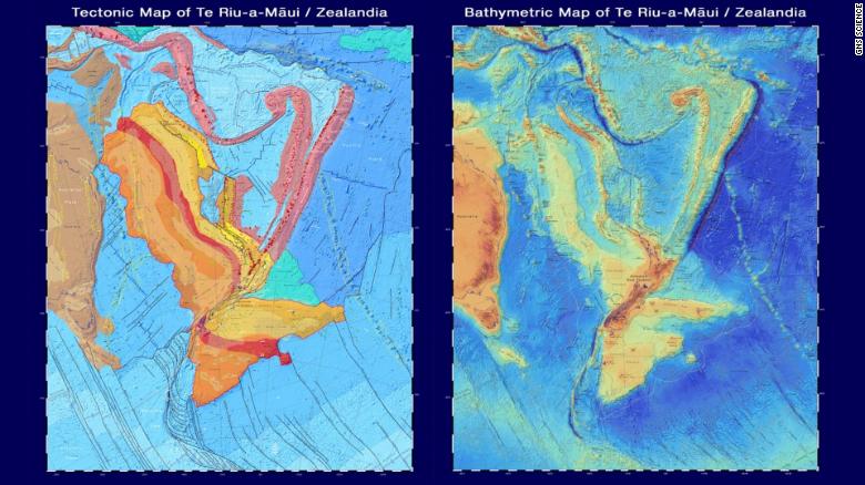 Mapas do instituto GNS Science
