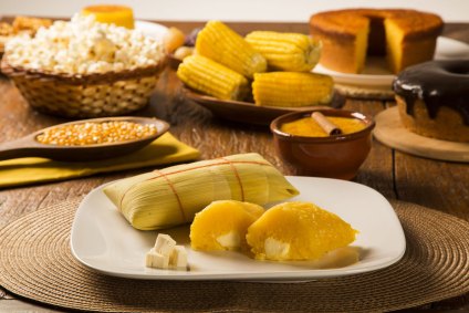 Comídas típicas de festa junina.