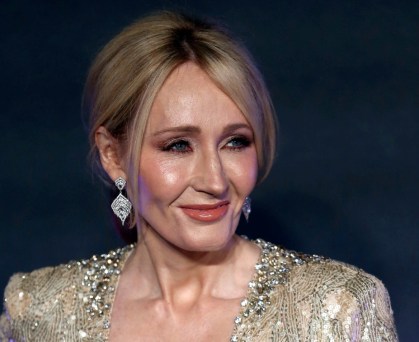 Autora J.K. Rowling em Londres