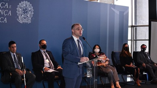 O ministro da Justiça e Segurança Pública, André Mendonça