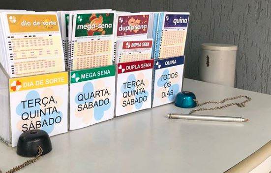 Algumas opções de jogos de loteria da Caixa Econômica Federal